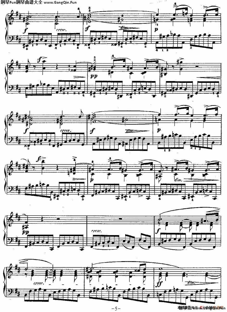 降B大調夜曲Op.9-3（Trois Nocturnes）_簡譜