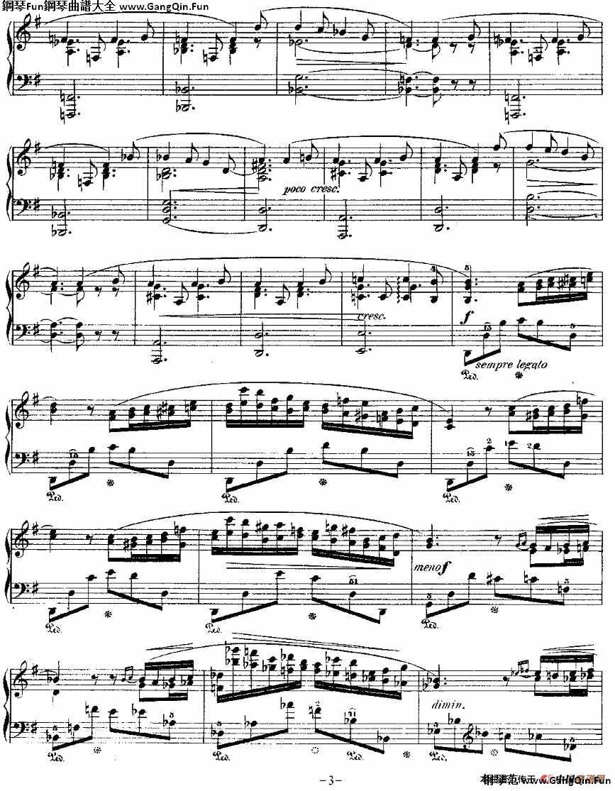 G大調夜曲Op.37－2（Deux  Nocturnes）_簡譜
