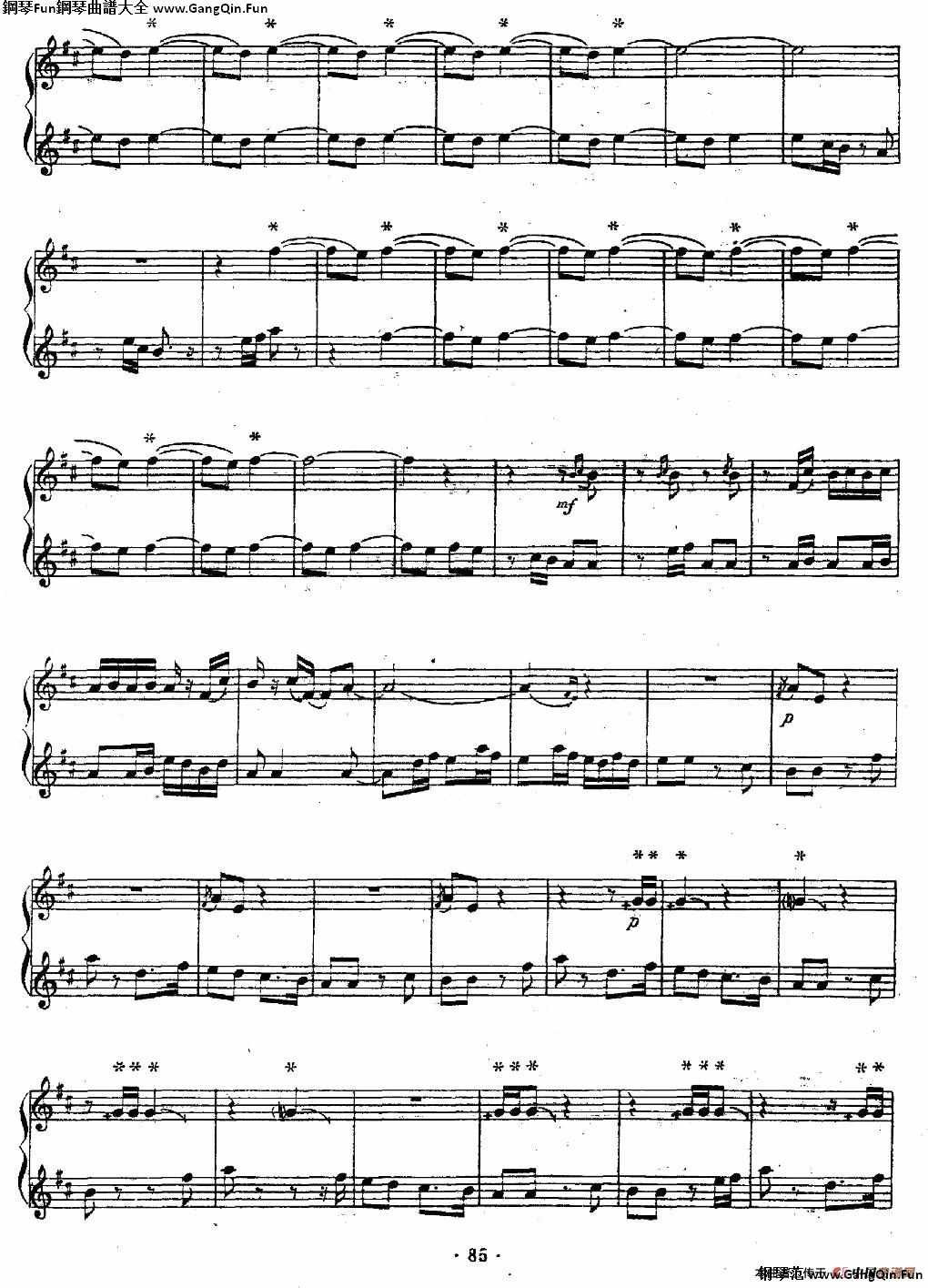 百鳥音（笛子+笙、五線譜）_簡譜