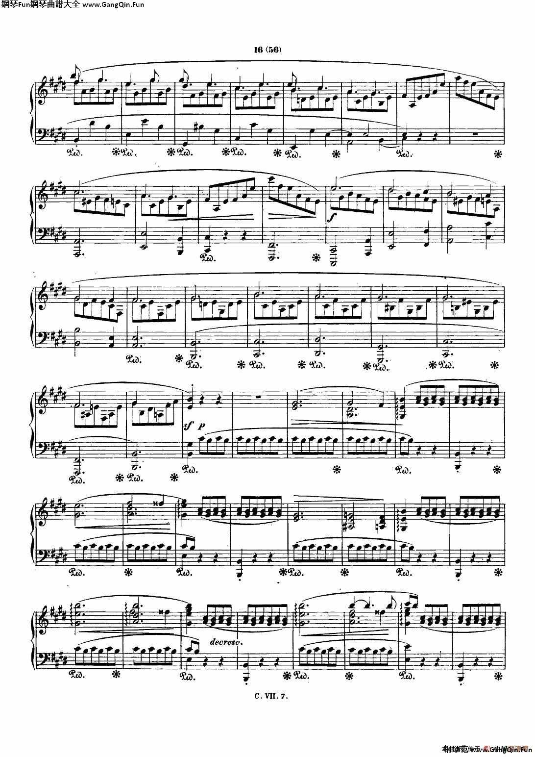 蕭邦 鋼琴諧謔曲 Chopin Scherzo（No.4  E大調，Op.54）_簡譜